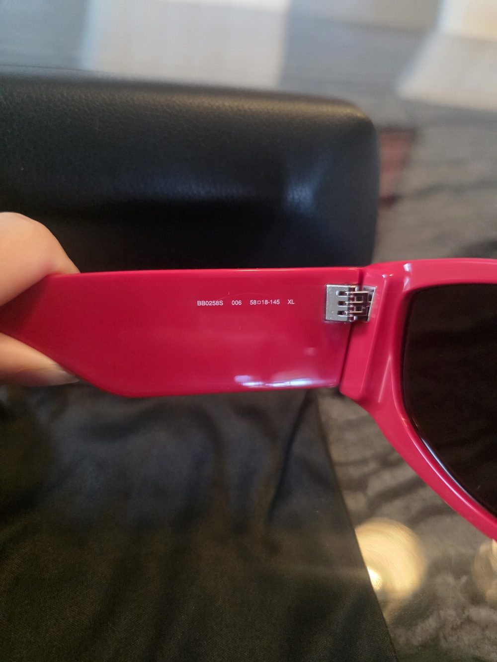 NWT AUTHENTIC Balenciaga BB0258S Bold Logo Sunglasses in Red - Picture 8 of 16